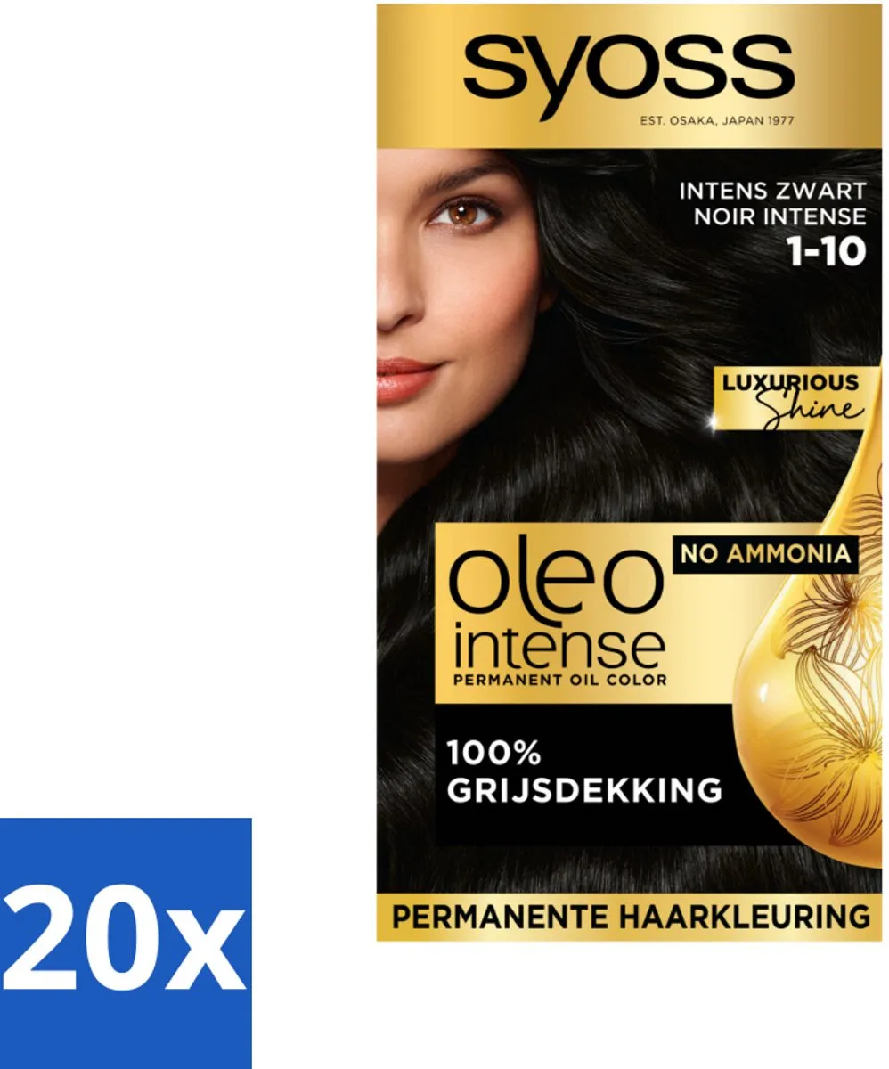 SYOSS Oleo Intense Haarverf 1-10 Intens Zwart