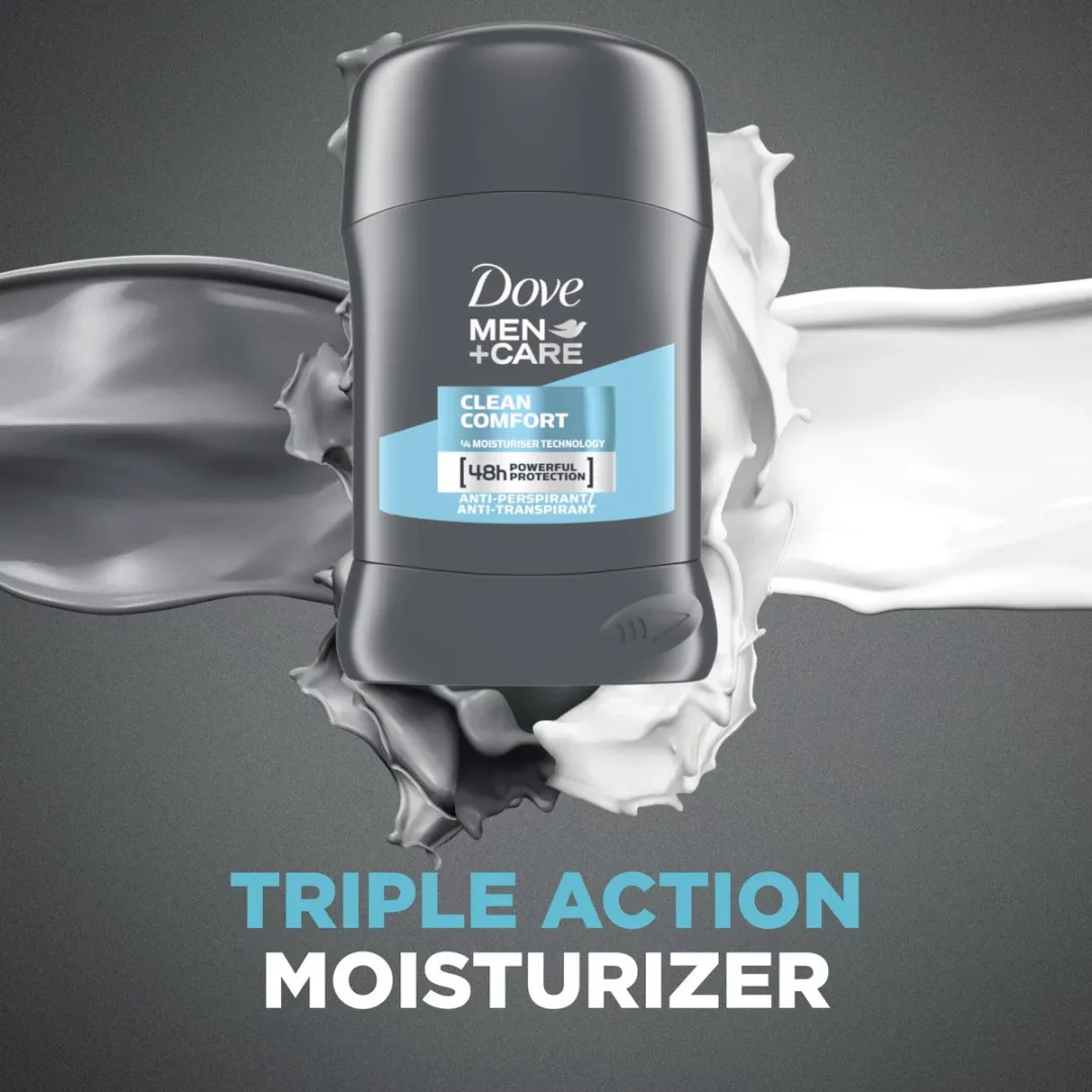 Dove Men+Care Clean Comfort Deo Stick - 3x50ml