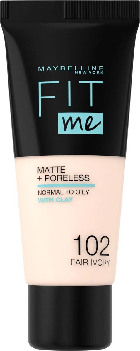 Maybelline Fit Me Matte + Poreless Foundation 102 Fair Ivory