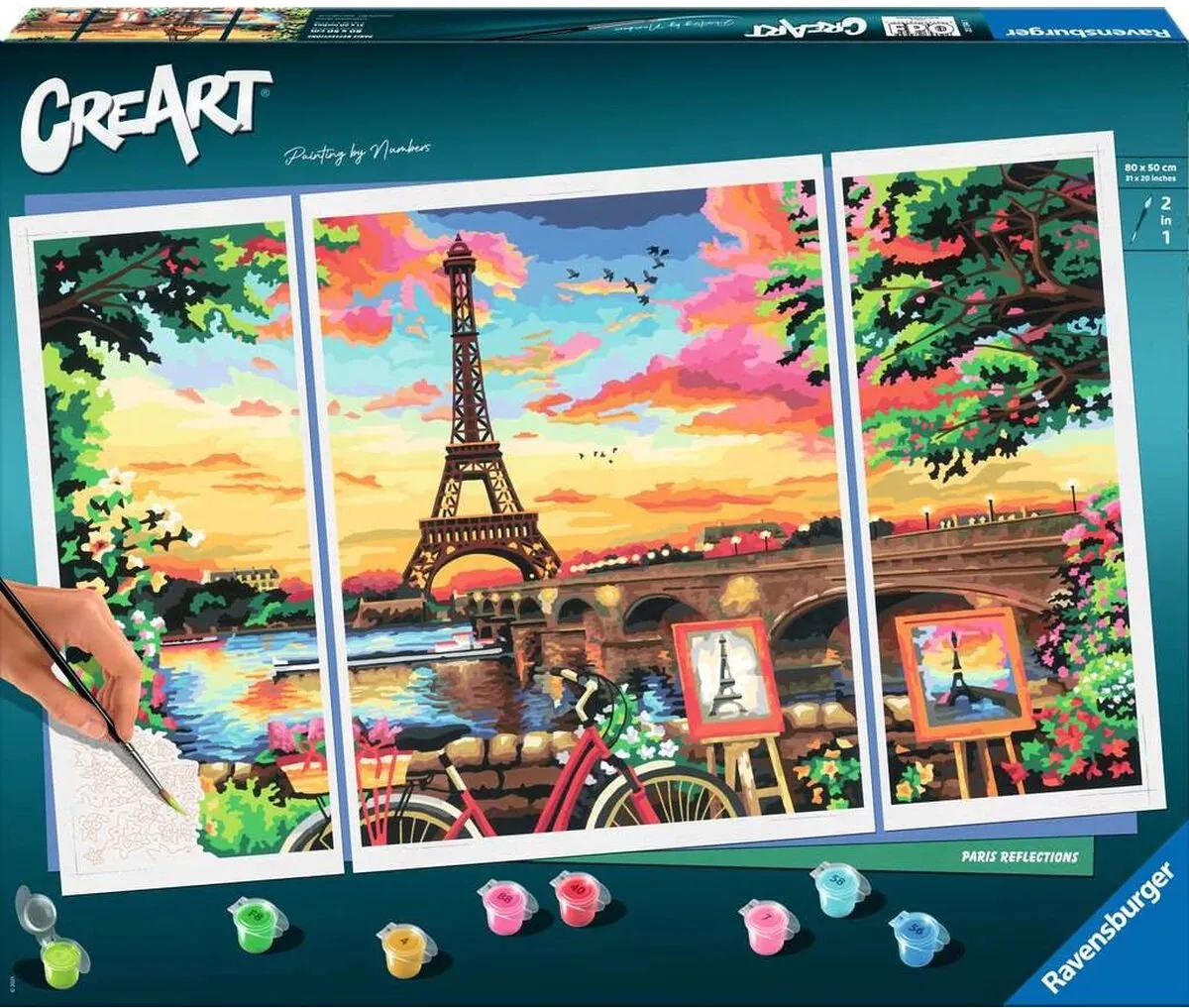 Ravensburger Paris Reflections Schilderset Hout Acryl