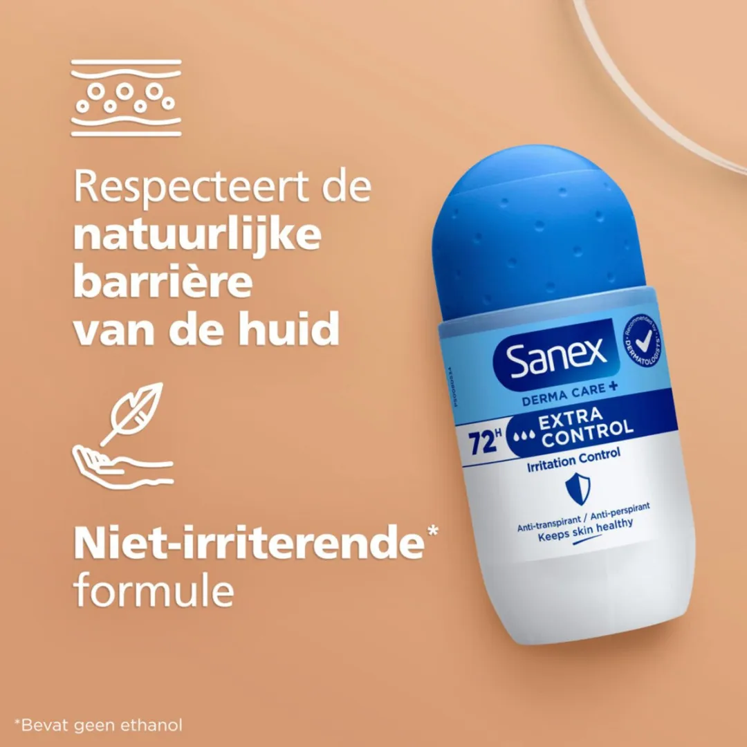 Sanex Deodorant Roller Dermo Extra Control 53ml