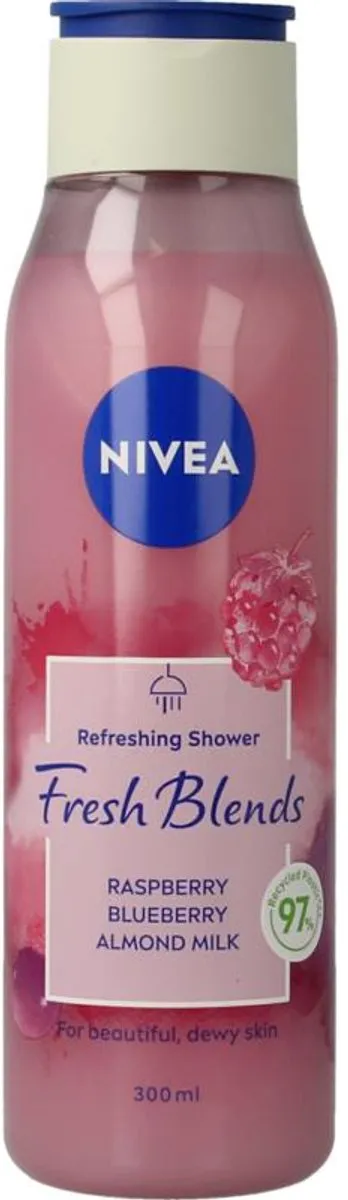 NIVEA Fresh Blends Douchegel Raspberry 300ml - afbeelding 6 van 6