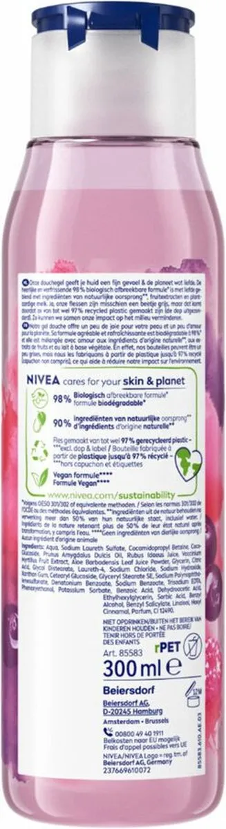 NIVEA Fresh Blends Douchegel Raspberry 300ml