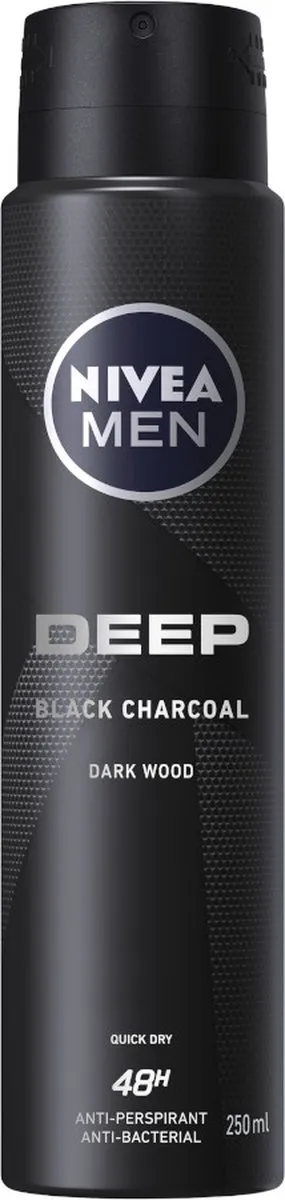 NIVEA Men Deep Dry & Clean Feel Deo Spray 250ml