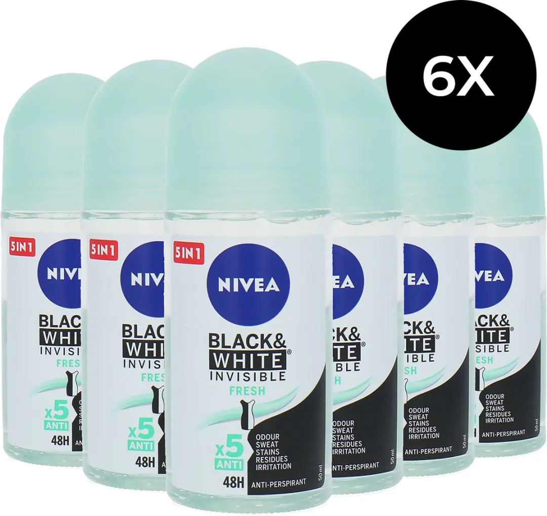 NIVEA Black & White Invisible Fresh Deo Roller