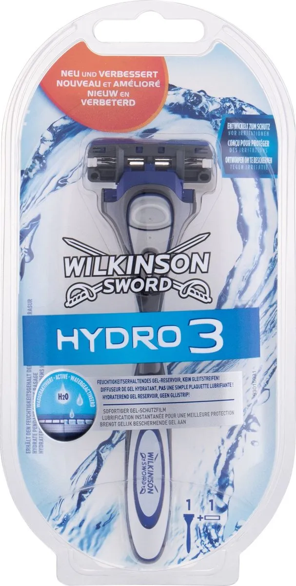 Wilkinson Sword Hydro 3 Scheerapparaat - Blauw/Grijs