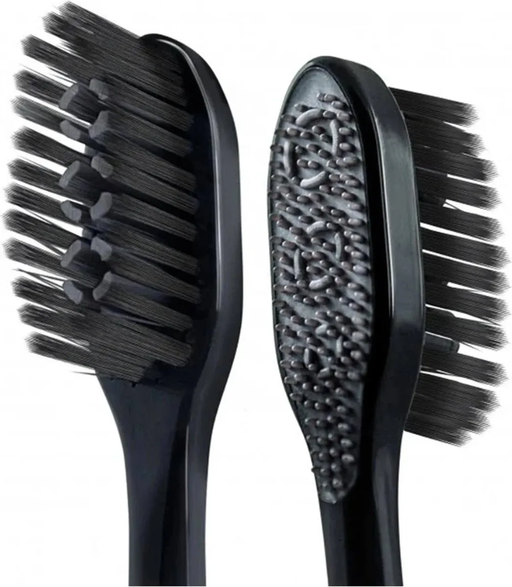 Colgate Tandenborstel Charcoal Black Medium - 18 Stuks