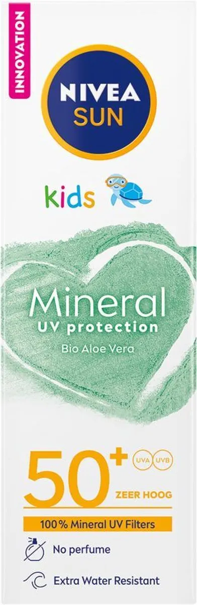 NIVEA SUN Kids Mineral UV Gezicht Zonnecrème SPF50+ 50ml