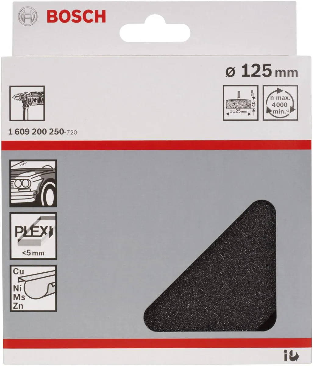 Bosch Polijstspons 125mm - Schuim