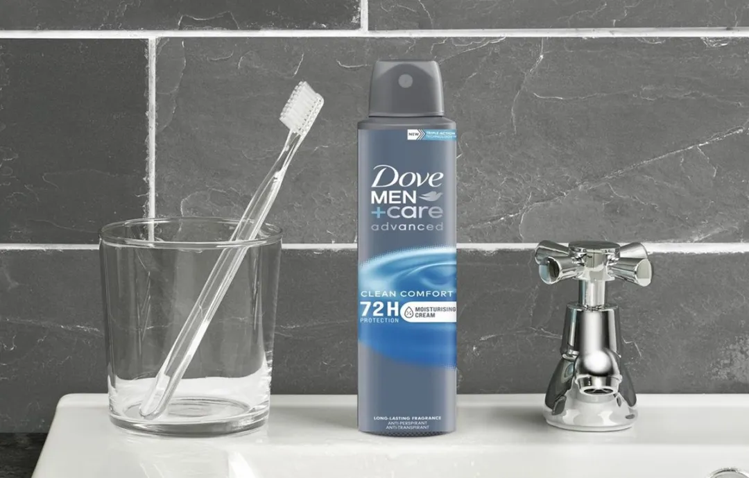 Dove Men+Care Clean Comfort Deo Spray - 2x150ml - afbeelding 6 van 6