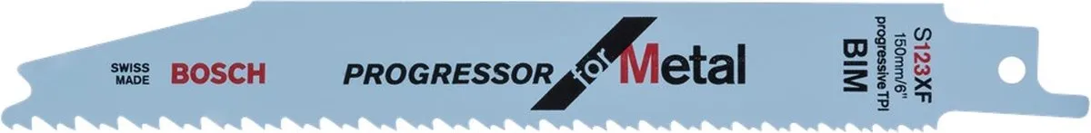 Bosch Reciprozaagblad S 123 XF Progressor for Metal - 100 Stuks