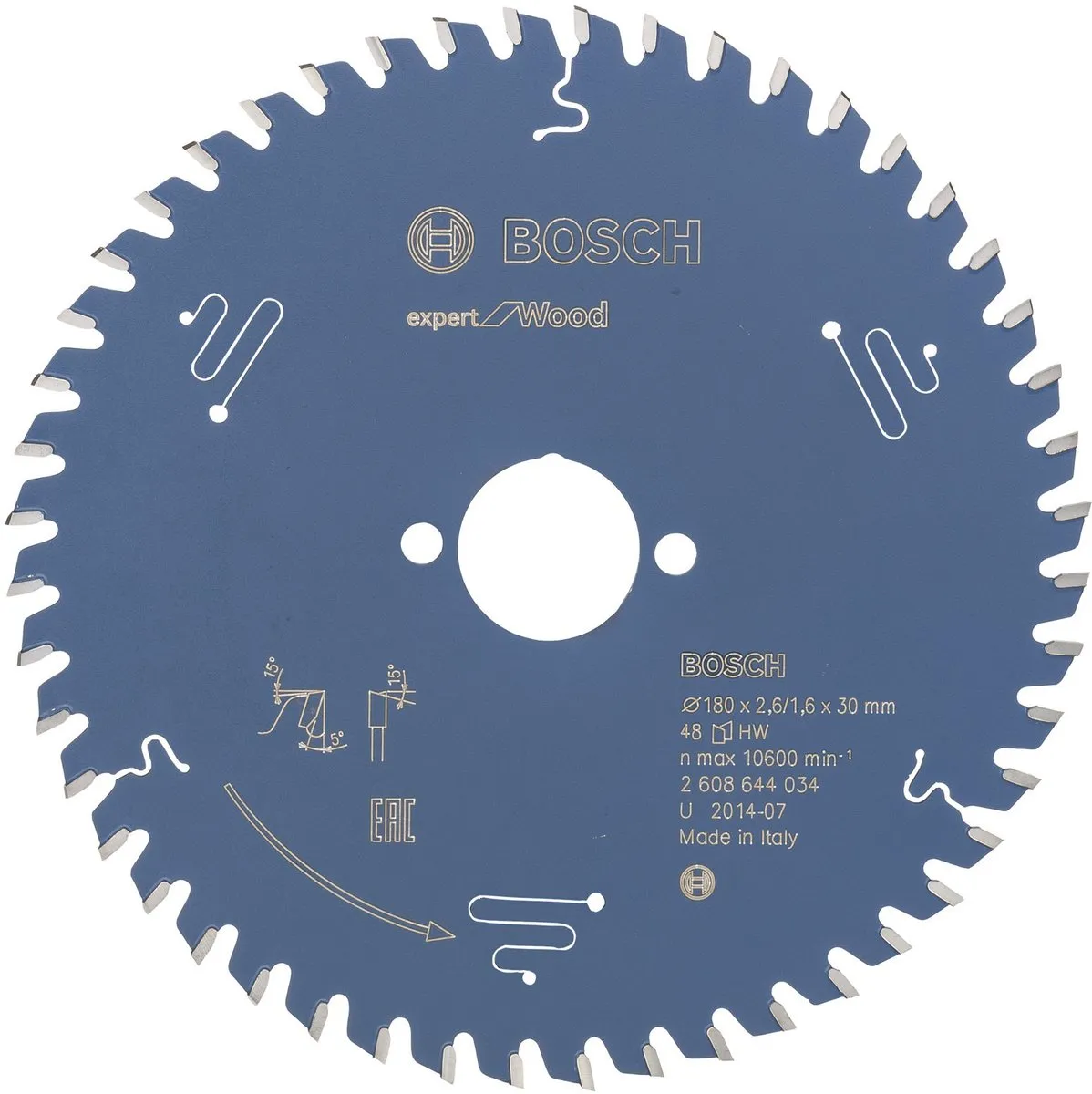 Bosch Expert for Wood Cirkelzaagblad 165x20x2.6/1.6mm