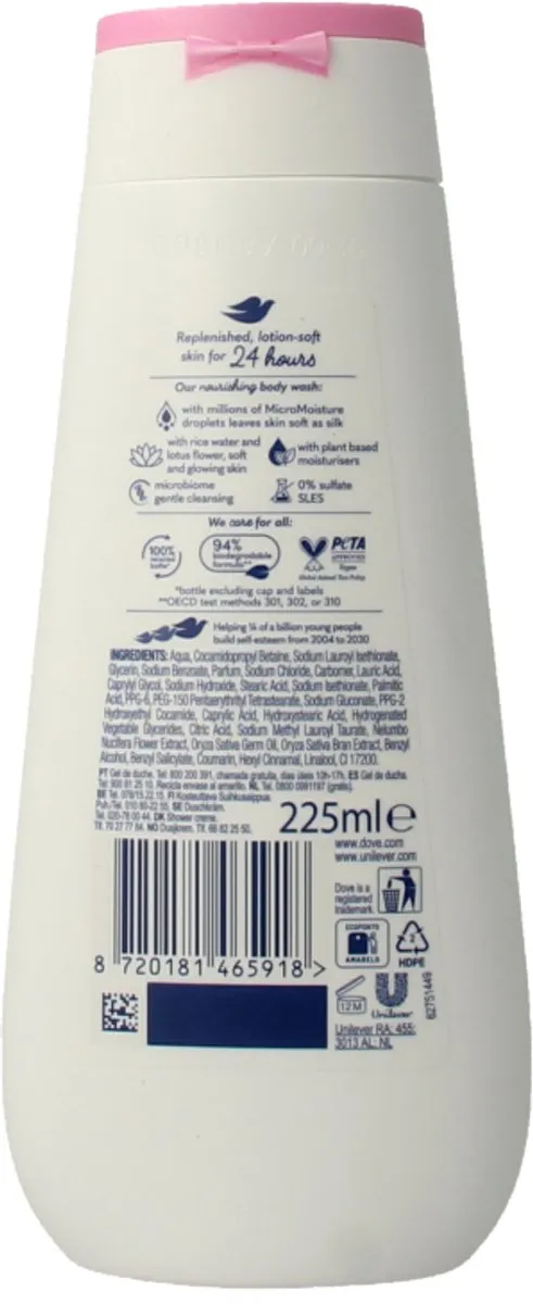 Dove Advanced Care Douchegel Glowing 225ml
