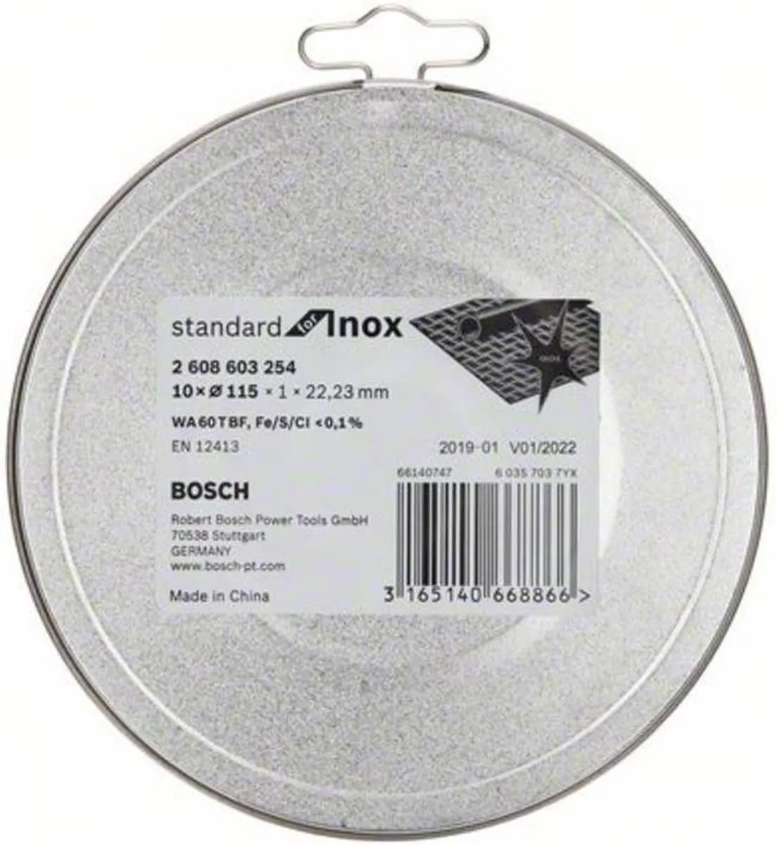Bosch Doorslijpschijf Standard for Inox 115mm - 10 Stuks - afbeelding 6 van 6