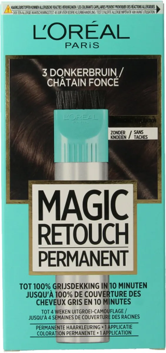 L'Oréal Paris Magic Retouch Permanent 3 Donkerbruin - 100g