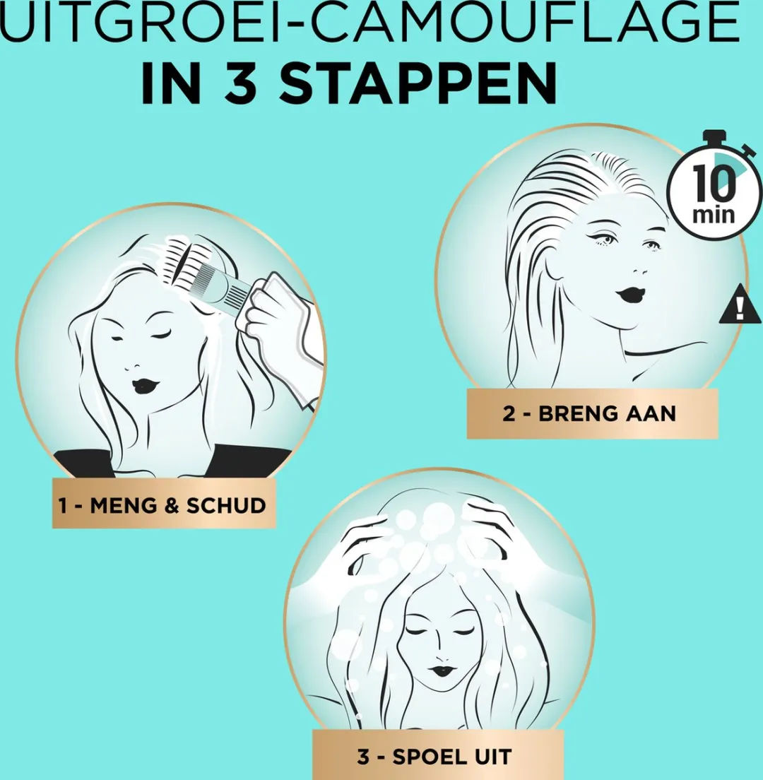 L'Oréal Paris Magic Retouch Permanent 3 Donkerbruin - 100g - afbeelding 6 van 6