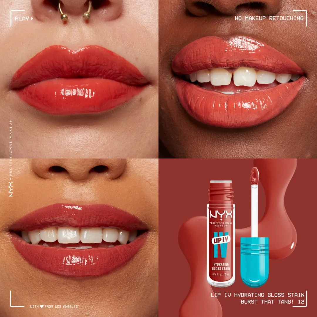 NYX Professional Makeup Lip IV 12 Burst That Tang! Hydraterende Lipgloss 5ml