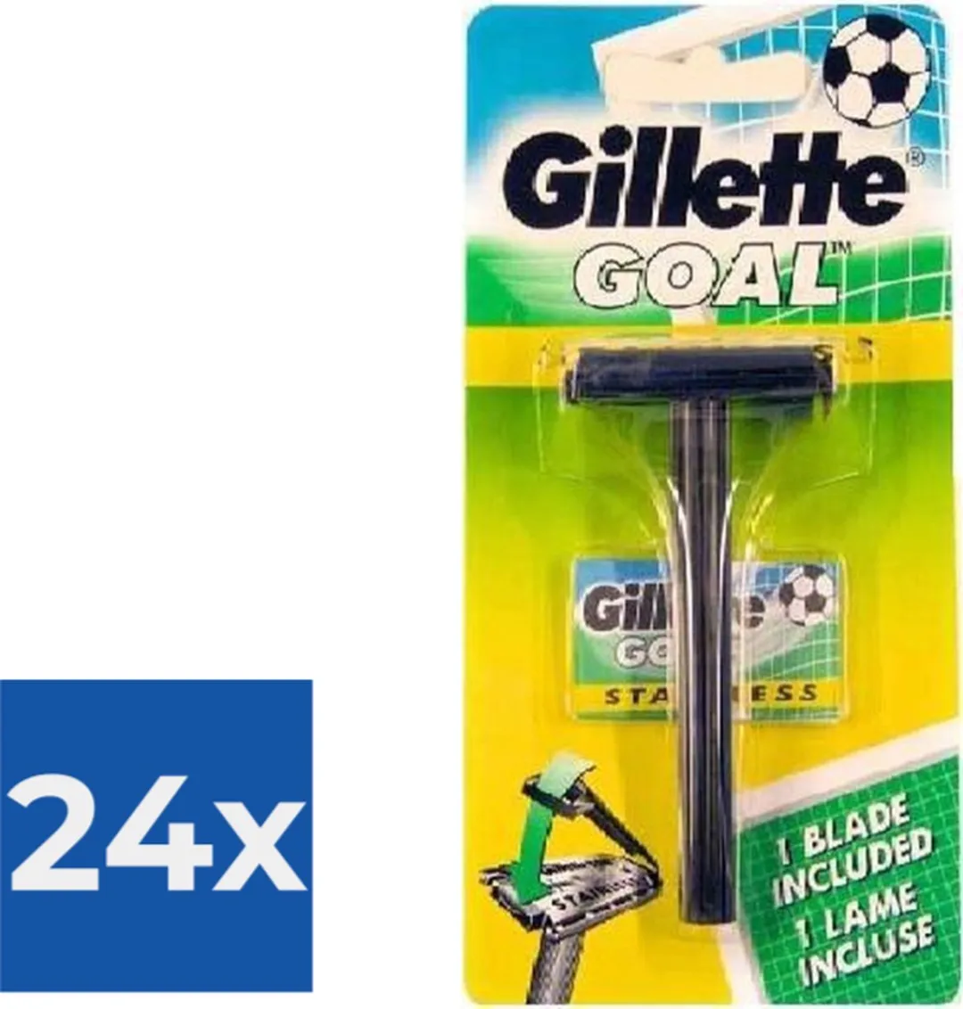 Gillette Goal Stainless Scheermes - Zwart - 24 Stuks