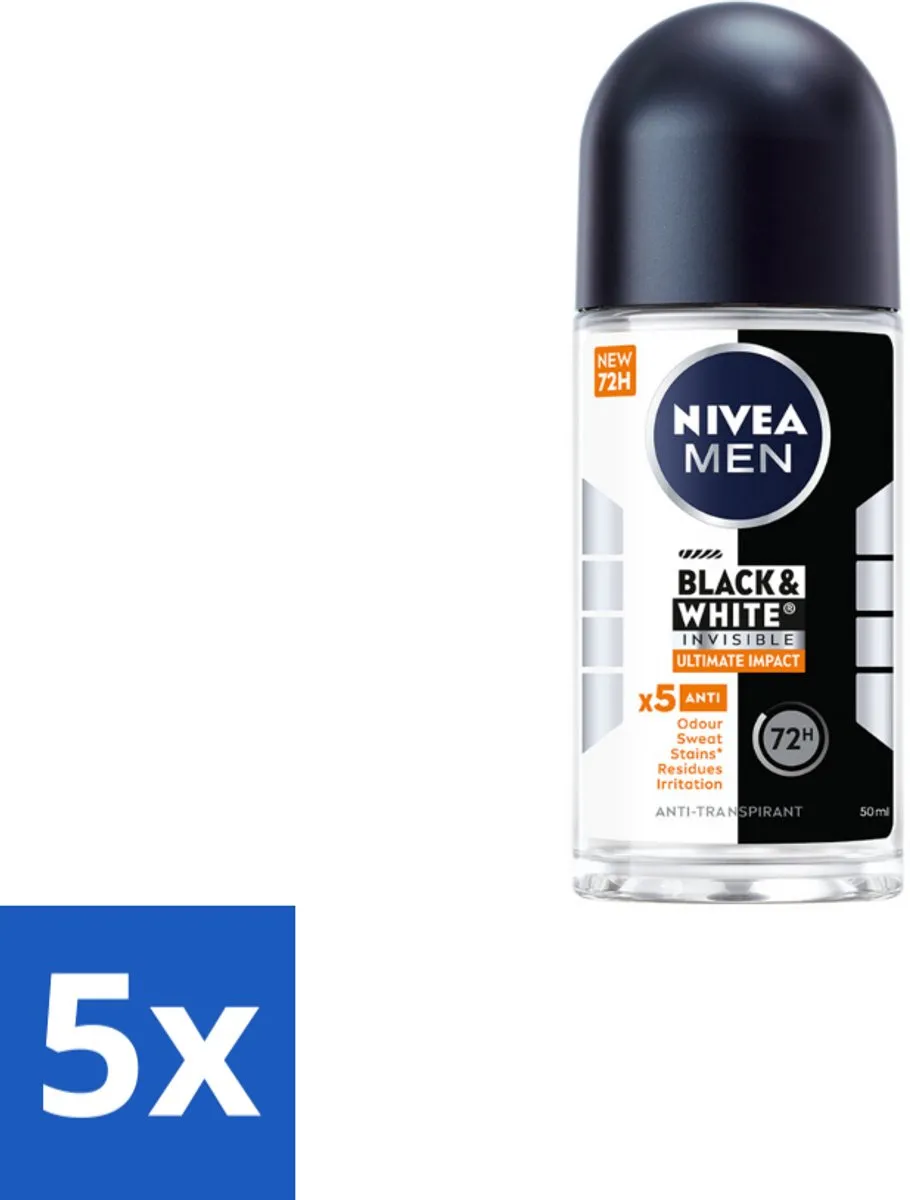 NIVEA MEN Black & White Ultimate Impact Deodorant Roller 250ml
