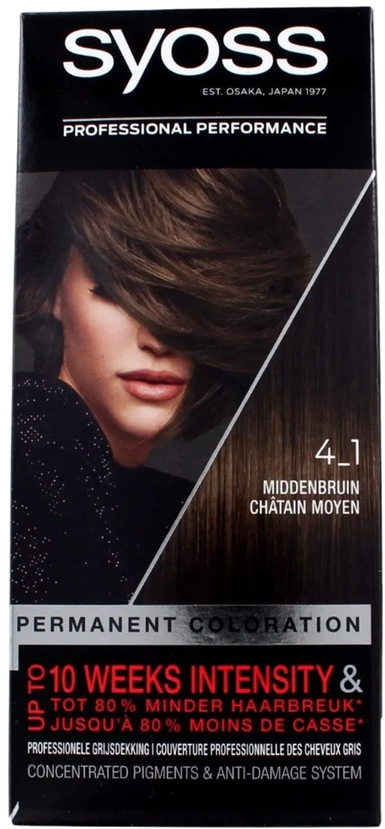 SYOSS Color Baseline 4-1 Middenbruin Haarverf 115ml