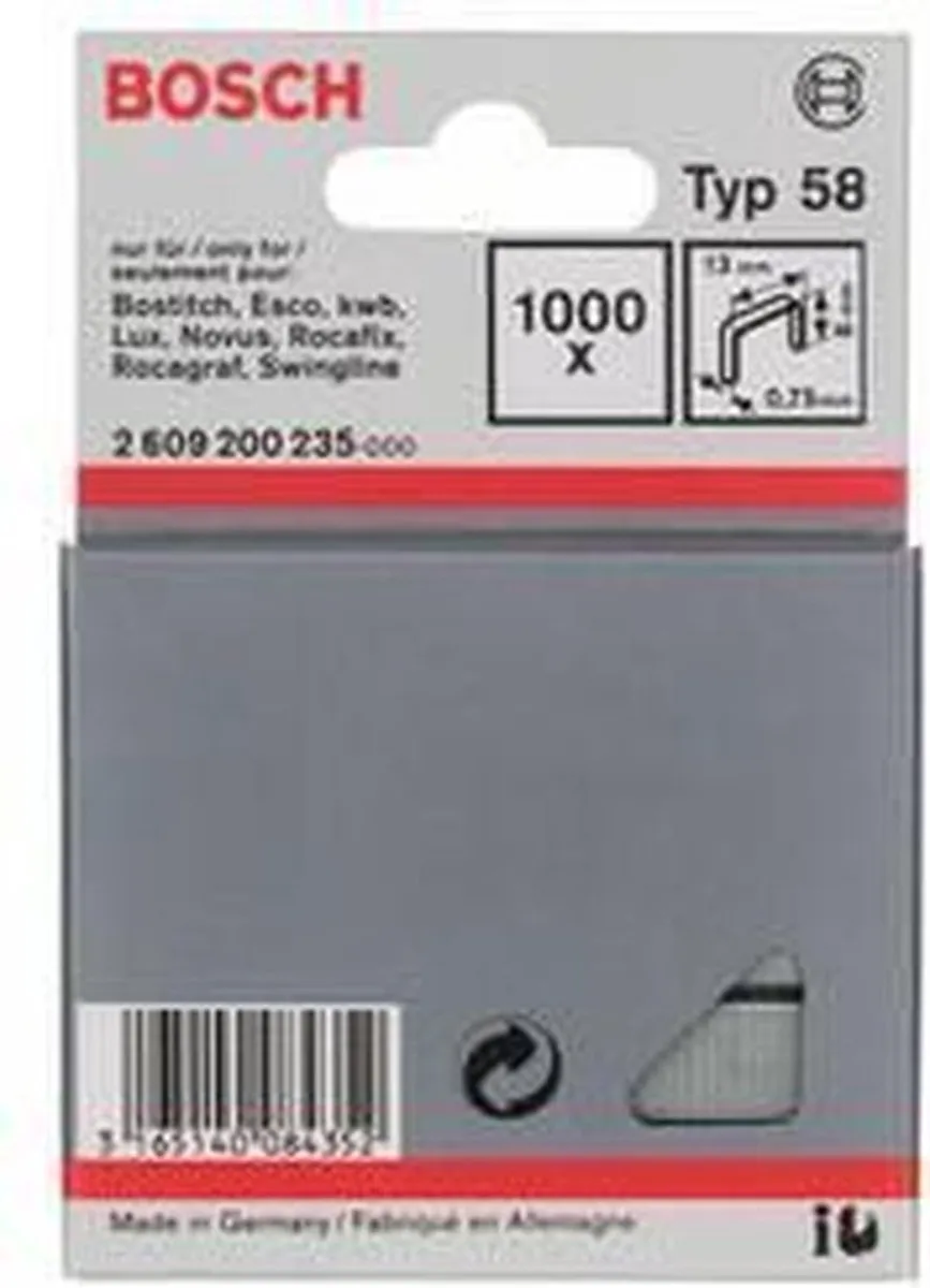 Bosch Draadstiften 13x0,75x8mm - 1000 Stuks