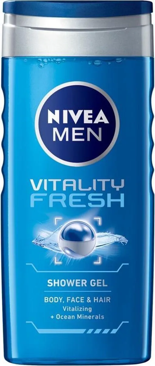 NIVEA For Men Vitality Douchegel 3x250ml