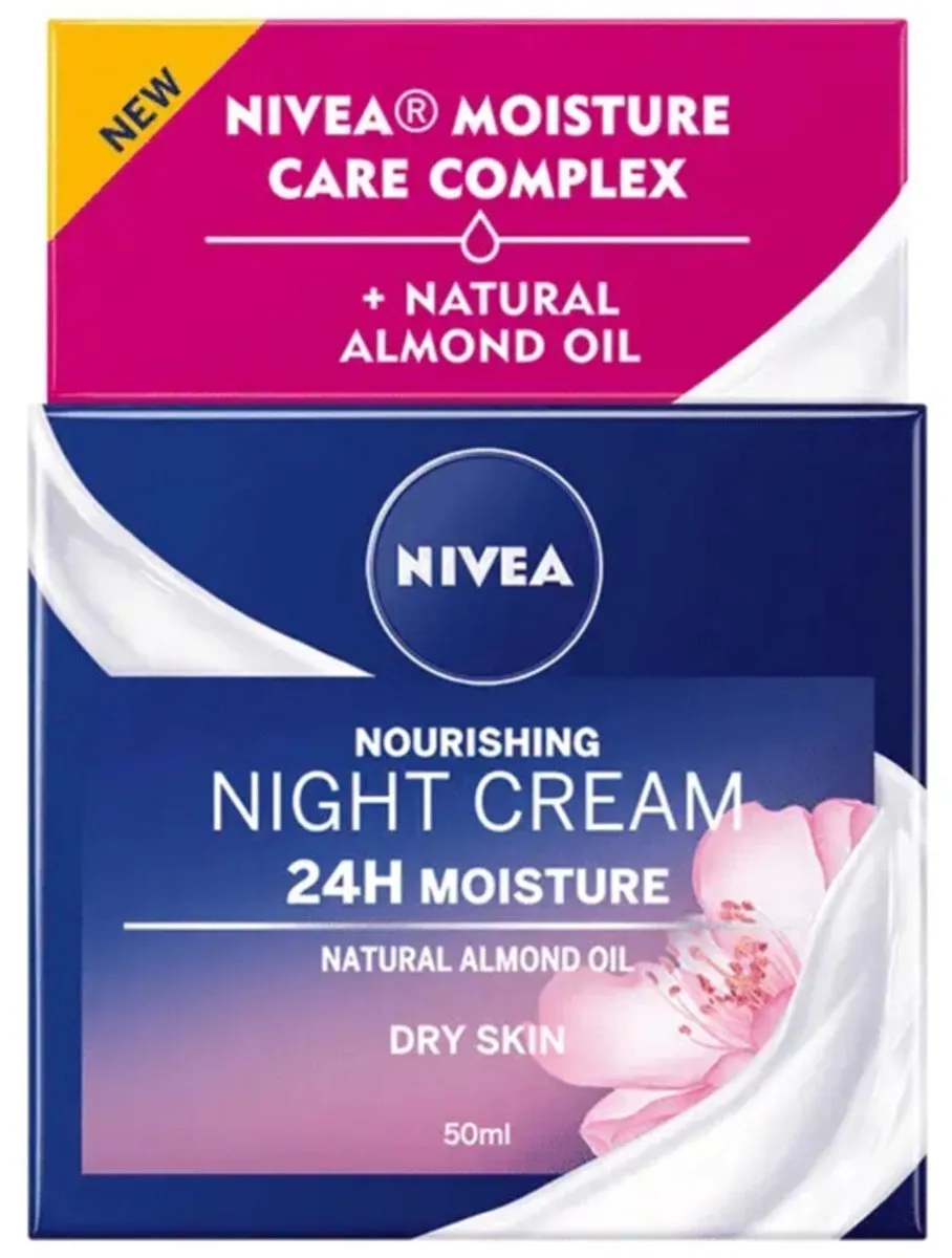 NIVEA Nachtcrème Essentials +24U 50ml - 24 Stuks