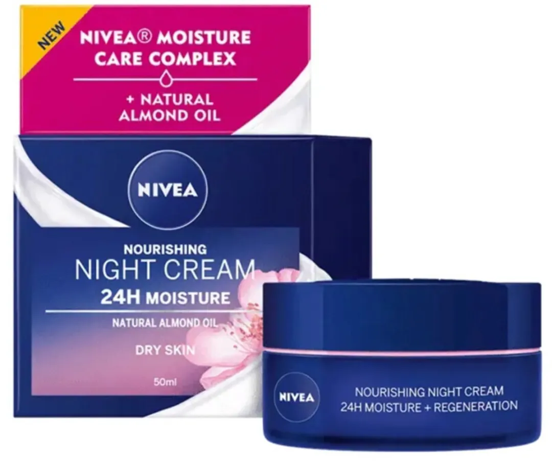 NIVEA Nachtcrème Essentials +24U 50ml - 24 Stuks