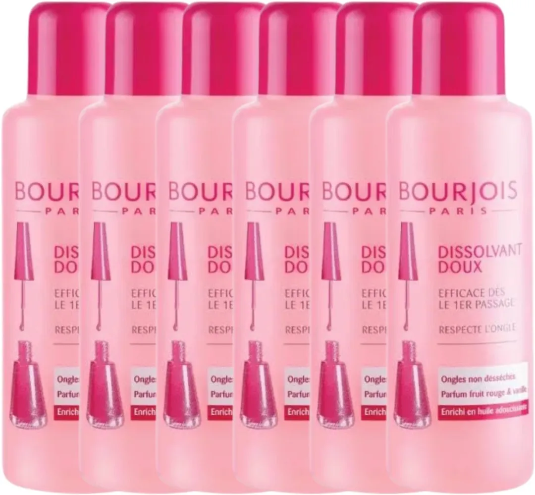 Bourjois Dissolvant Nagellakremover 6x125ml