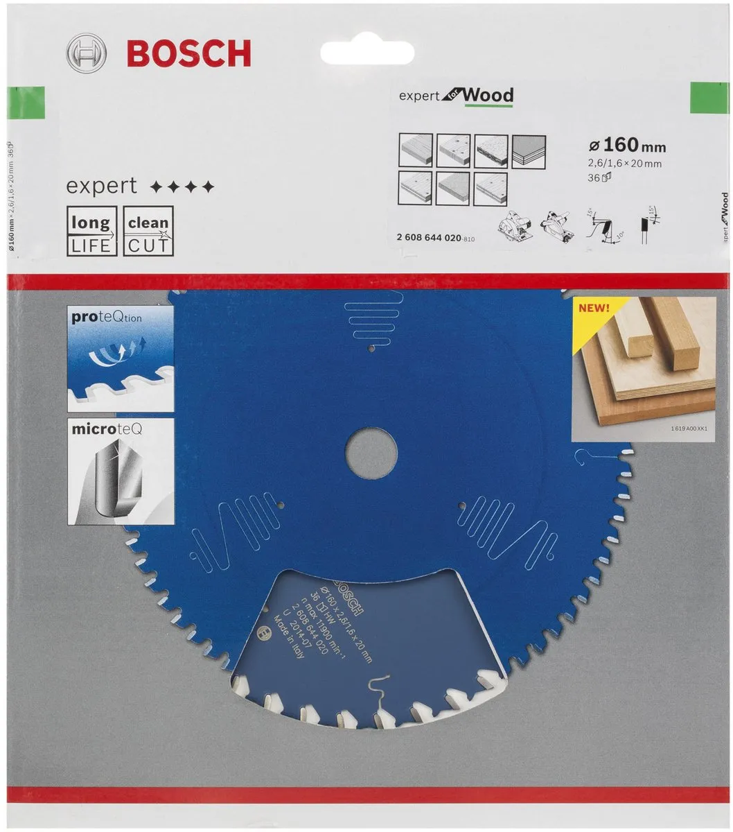 Bosch Expert Cirkelzaagblad 160mm 42 T - Laminaat
