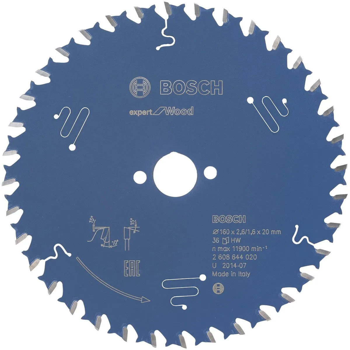 Bosch Expert Cirkelzaagblad 160mm 42 T