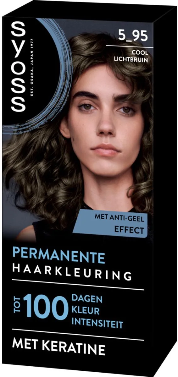 SYOSS Permanent Haarkleuring 5-95 Cool Lichtbruin - 12 Stuks