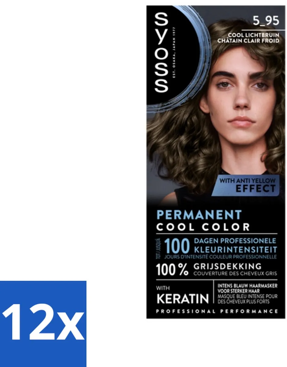 SYOSS Permanent Haarkleuring 5-95 Cool Lichtbruin