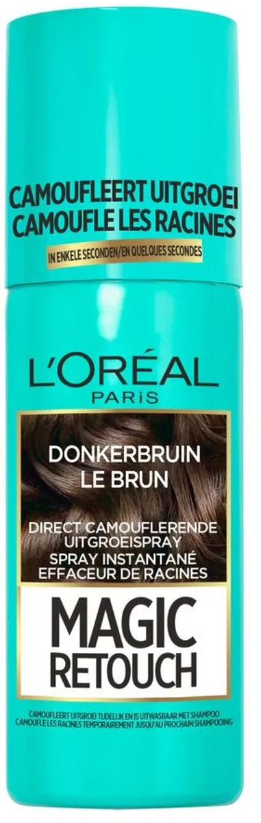 L'Oréal Paris Magic Retouch Uitgroeispray Donkerbruin - 225ml