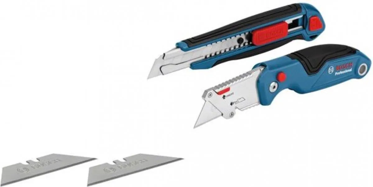 Bosch Professional 1600A016BM Messenset - Blauw - 3 Reservemesjes
