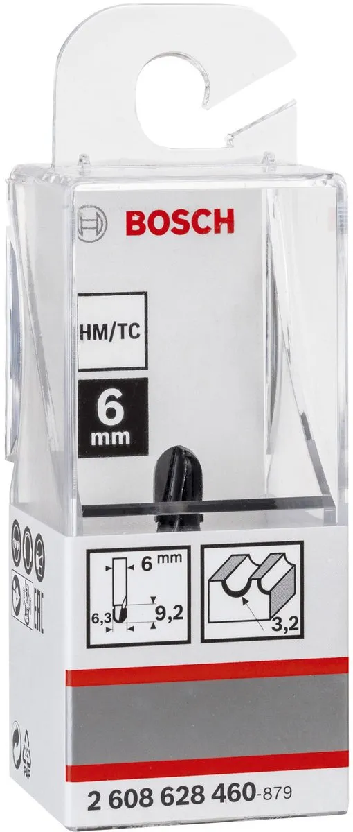 Bosch Halfronde Frees Kogellager 6.3x3.2mm - 6mm