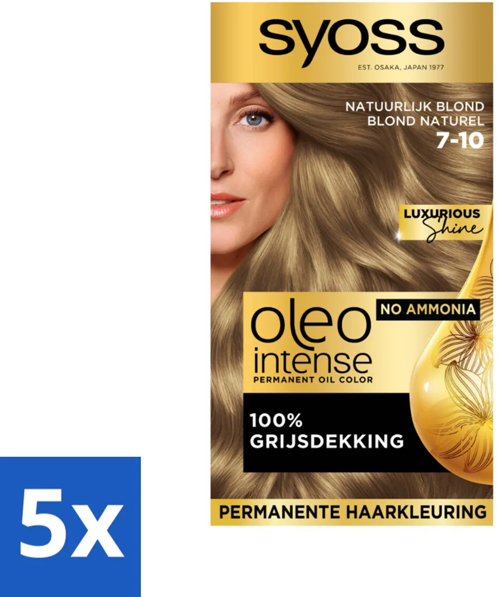 SYOSS Oleo Intense Haarverf 7-10 Natuurlijk Blond - 575ml