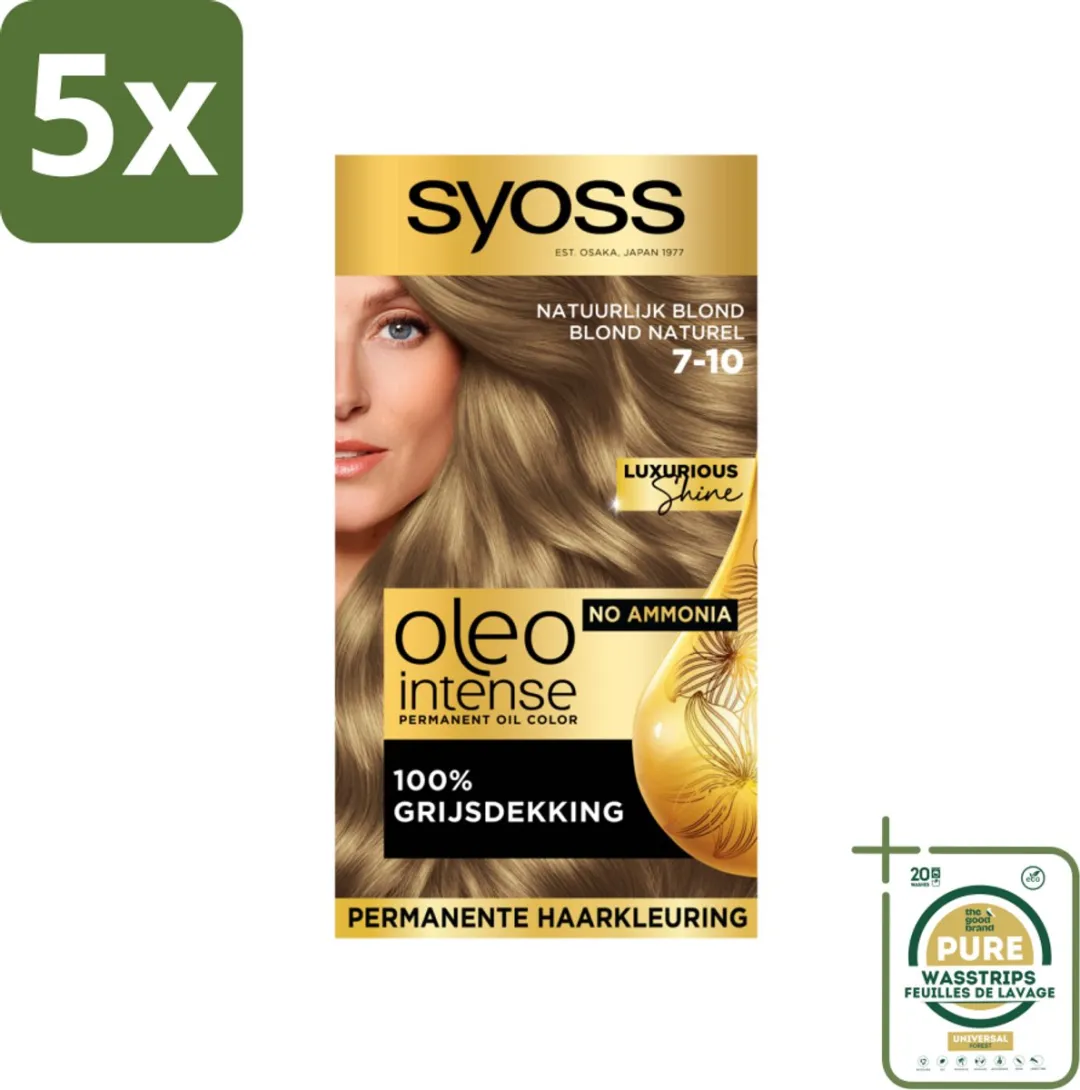 SYOSS Oleo Intense Haarverf 7-10 Natuurlijk Blond