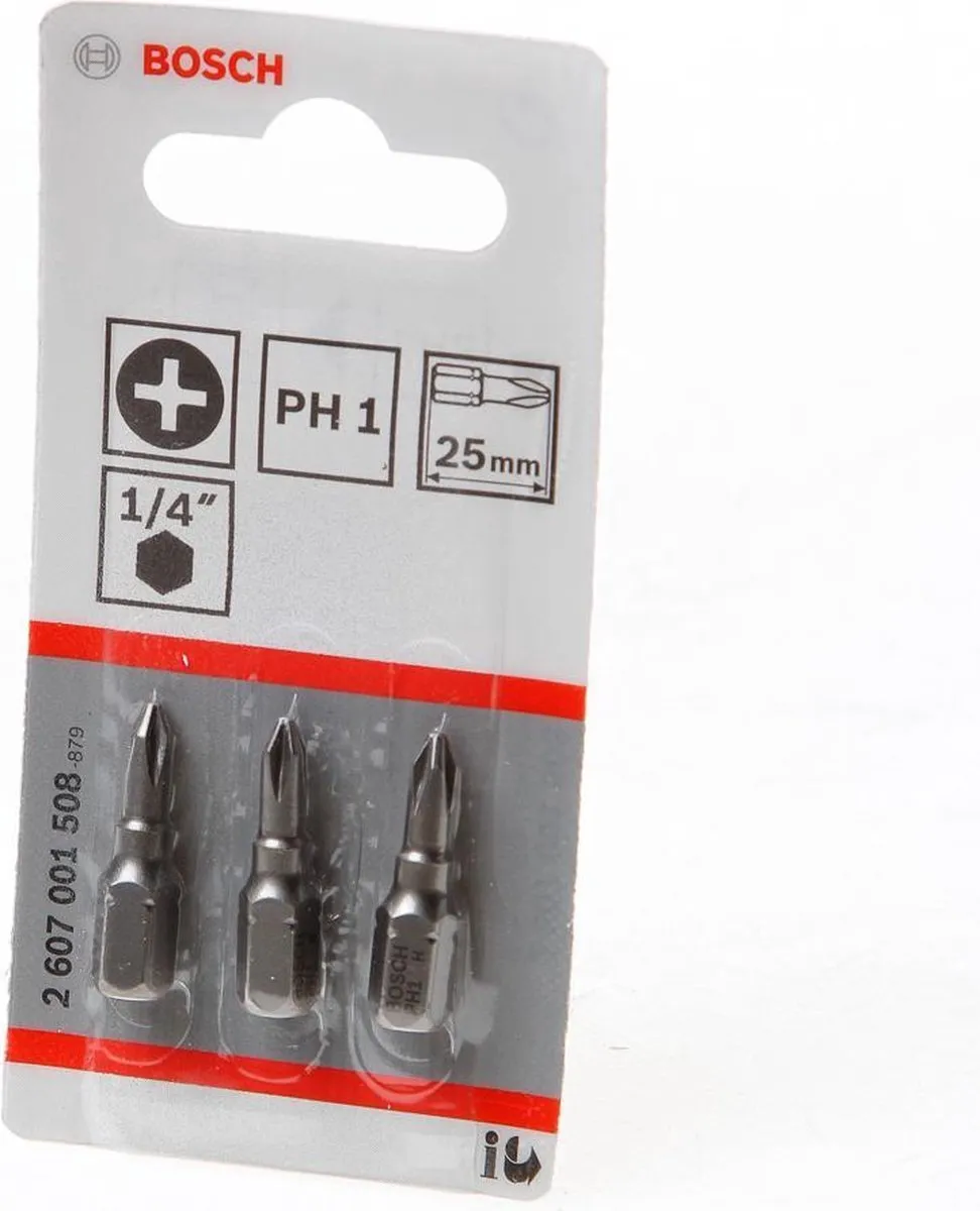 Bosch XH-TORS/PH1 Torx-schroevendraaierset - 3 Stuks