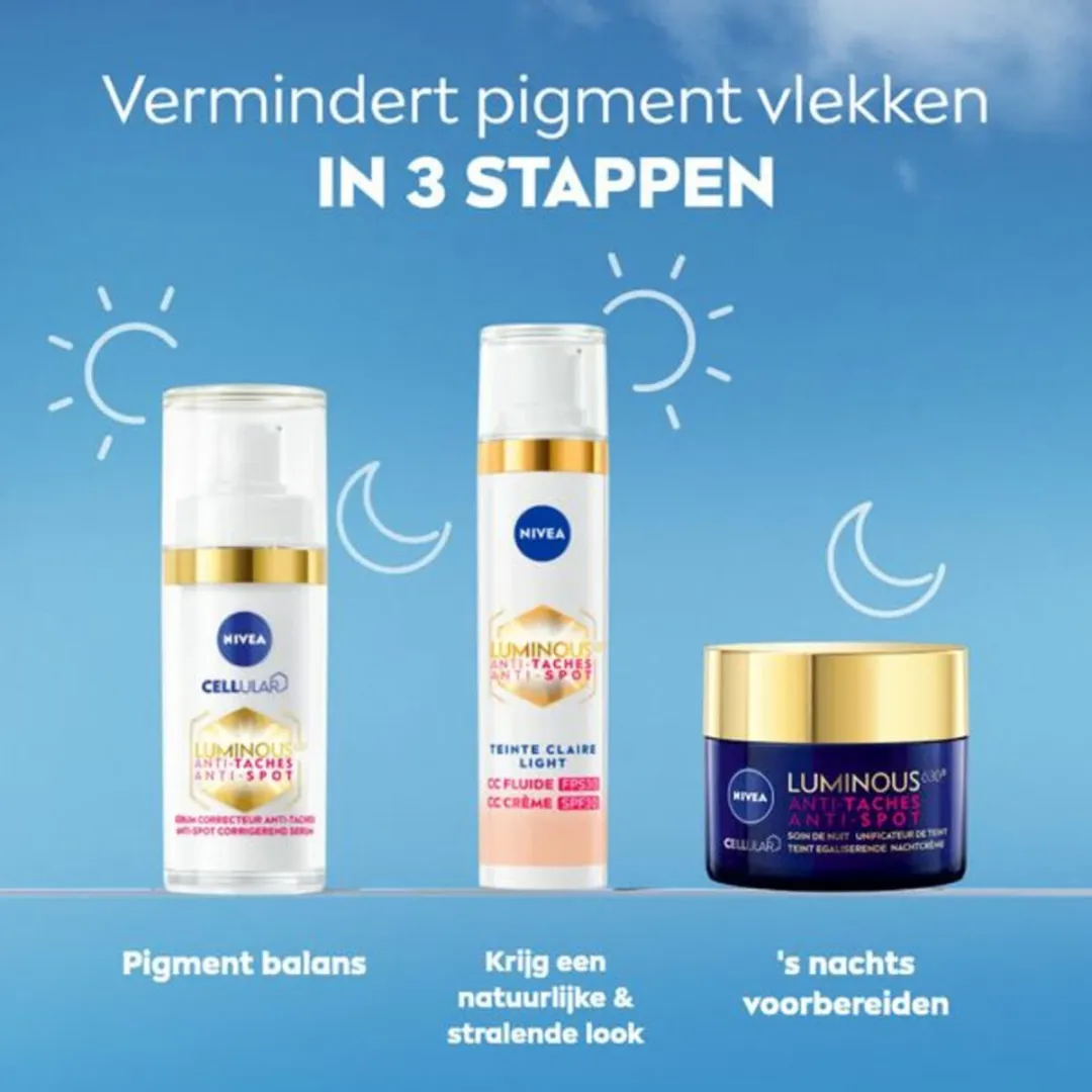 NIVEA Cellular LUMINOUS630 CC Crème Licht SPF30 - 25x40ml