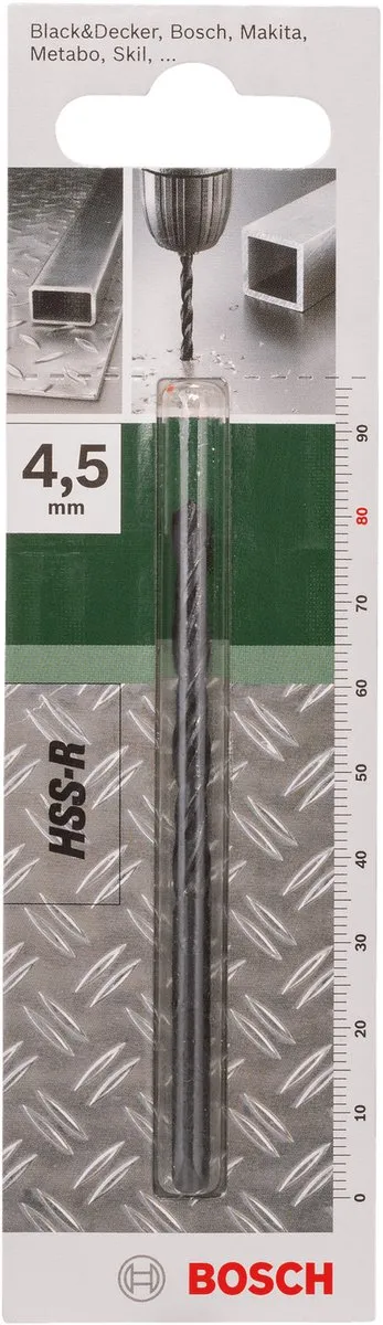 Bosch Metaalboren HSS-R DIN 338 4,5mm - 1 Stuk
