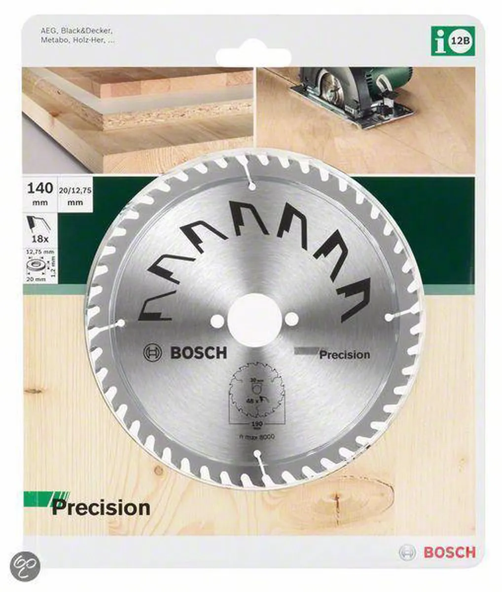 Bosch PRECISION 250mm Cirkelzaagblad 48 Tanden - Hout