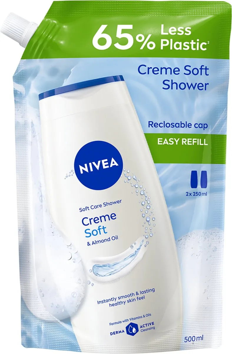 NIVEA Creme Soft Douchecreme Refill 3000ml - 6x500ml