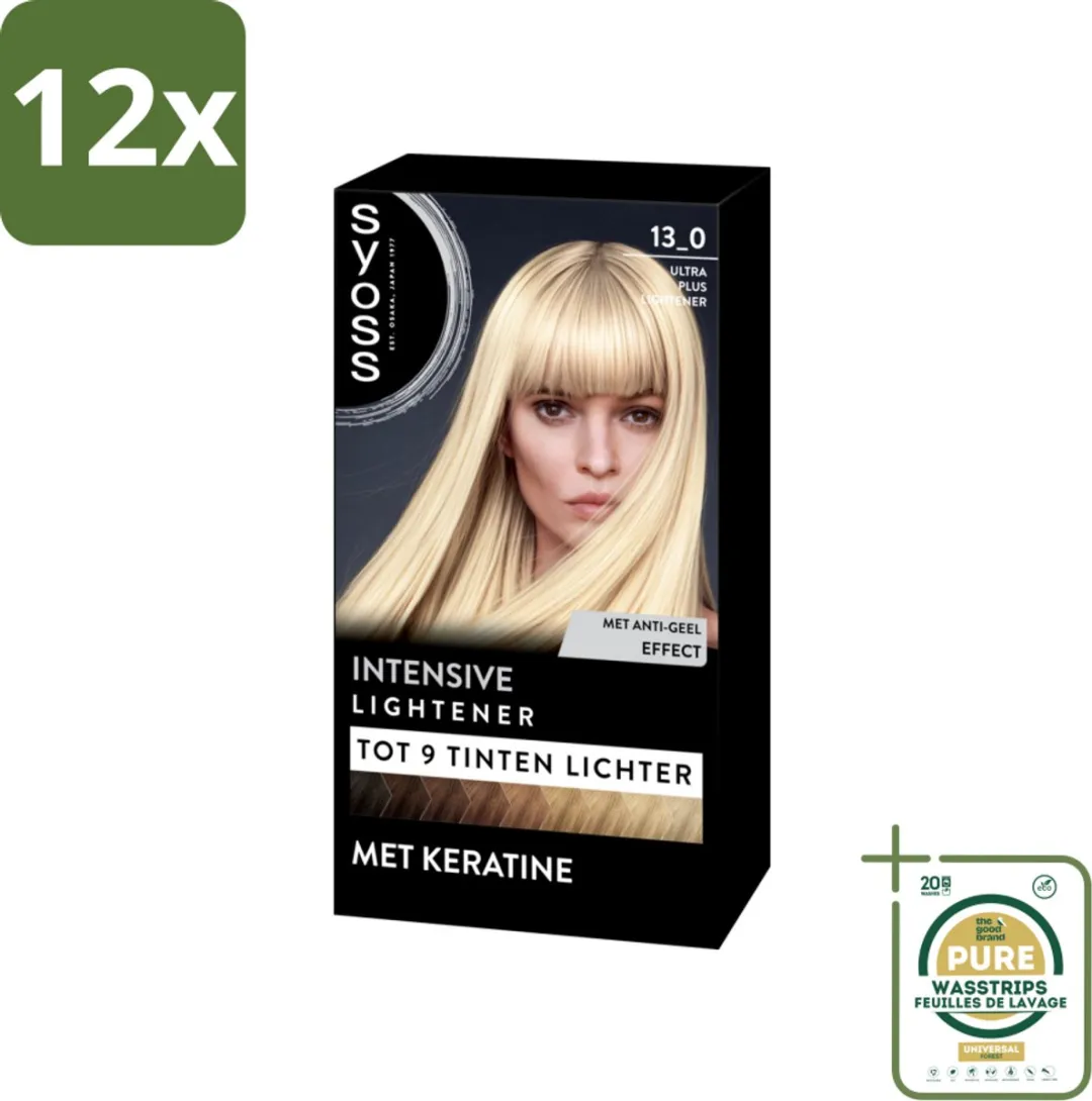 SYOSS Coloration 13-0 Ultra Plus Lightener Haarverf 12 Stuks