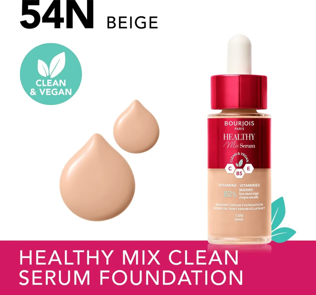 Bourjois Healthy Mix 54N Serum Foundation - 30ml - Beige
