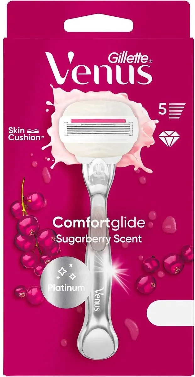 Gillette Venus Pro ComfortGlide Scheersysteem 5 Bladen - 2 Stuks - Platinum