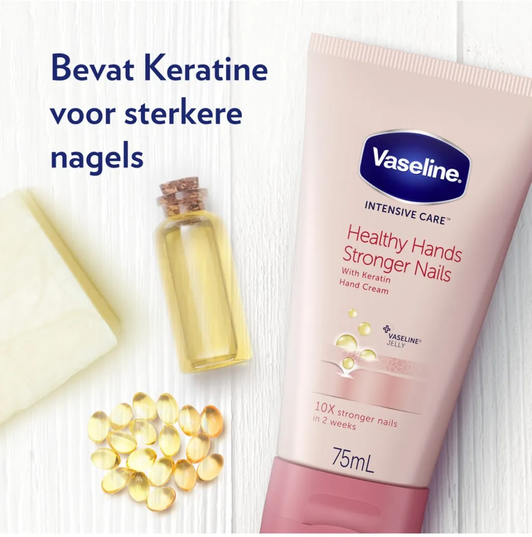 Vaseline Healthy Hands Stronger Nails Handcrème 75ml
