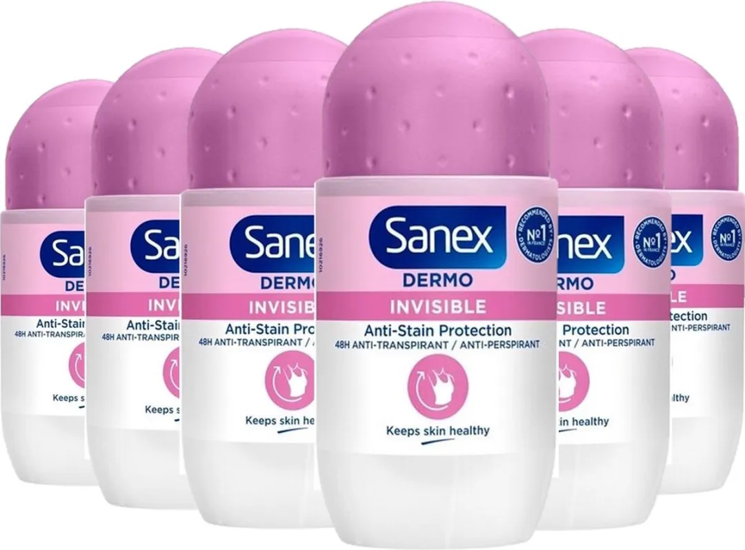 Sanex pH Balance Dermo Roller Invisible - 300ml (6x50ml)