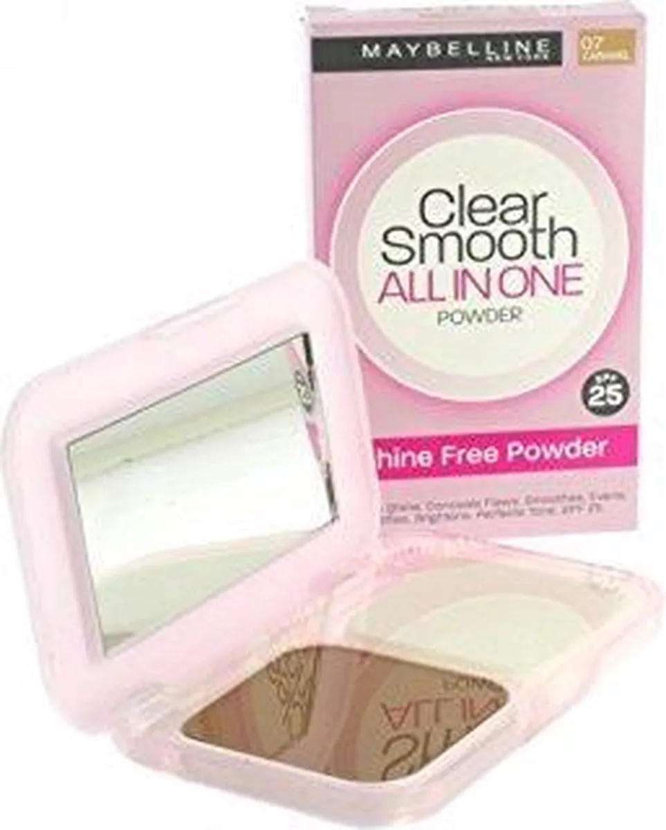 Maybelline Clear Smooth All-In-One Powder 07 Caramel - 9g