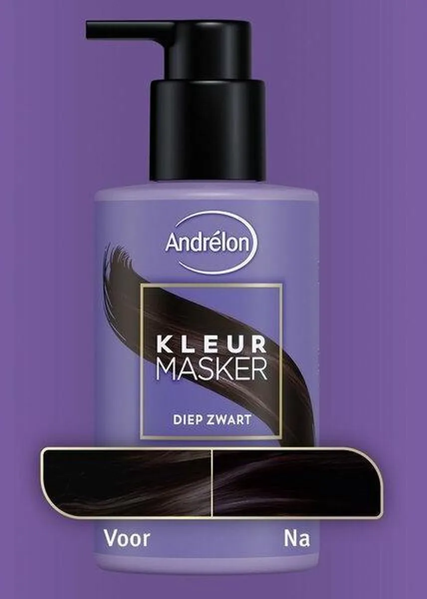 Andrélon Kleurmasker Diep Zwart 200ml